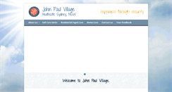 Desktop Screenshot of johnpaulvillage.com.au
