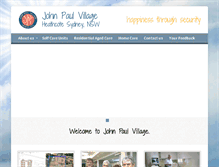 Tablet Screenshot of johnpaulvillage.com.au